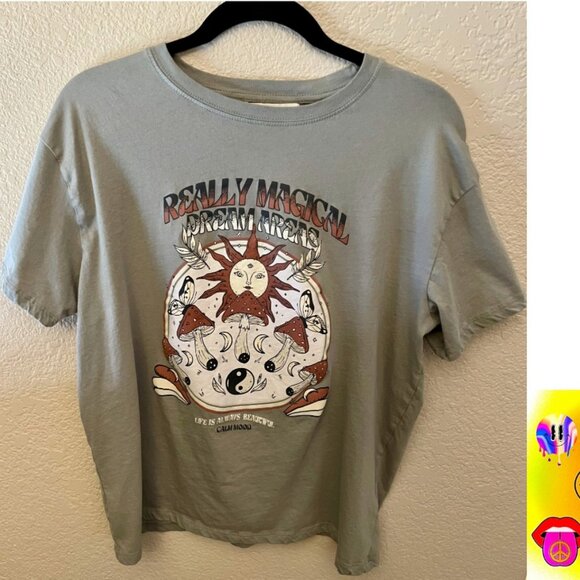 Pull&Bear Other - PULL & BEAR REALLY MAGICAL DREAM AREAS MUSHROOM T-SHIRT LARGE
